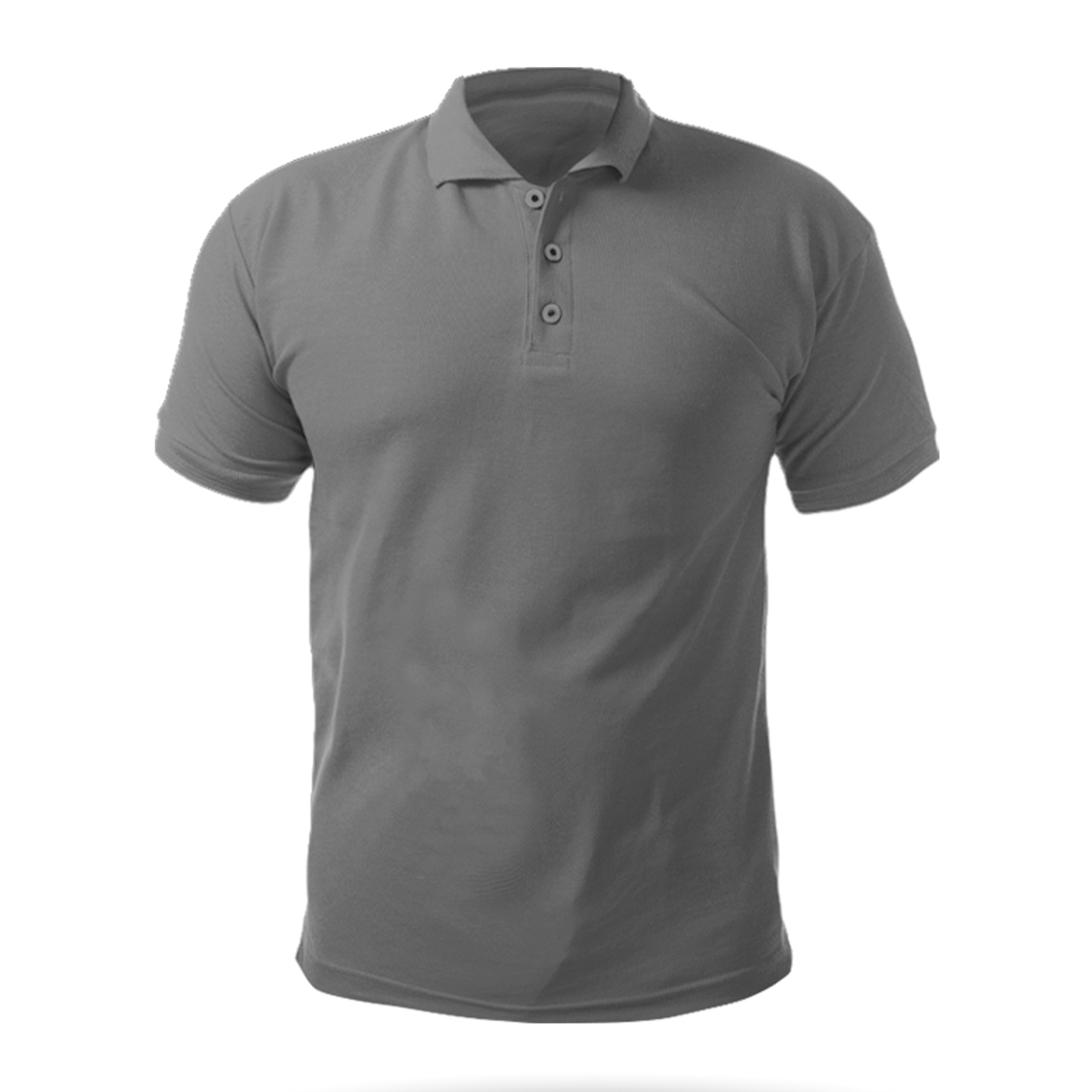 488922-XXL AÇELYA GRİ XXL POLO YAKA TİŞÖRT
